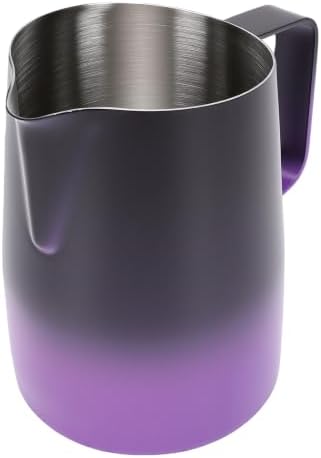 banapoy Stainless Steel Coffee Milk Frothing Pitcher, 450ml (Gradient - Image 3