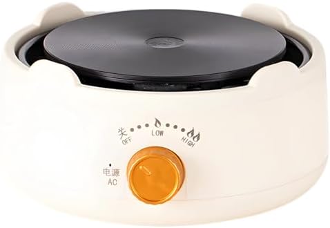 Electric Mini Teapot Stove 500W 110V, Countertop Electric Heater for Ceramic Glass Kettle, Multifunctional Tea Stove, White Finish by Unknown