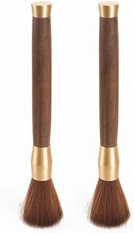 Wooden Handle Coffee Grinder Cleaning Brush - Espresso Barista Tool for Dusting and Maintenance(2Pcs Set) by Unknown