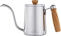 MERMOO YILAN Coffee Kettle Pour Over Coffee Maker 600ml Tea Pot Gooseneck Kettle Stovetop Stainless Kettle with Anti-scald Handle(silver) by MERMOOYILAN