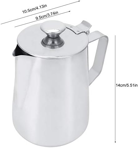 1000ml Latte Art Pitcher,Stainless Steel Milk Frothing Pitcher Coffee Cup Mug Milk Frothing Pitcher Jug For Espresso Machines, Milk Frothers, Latte Art Coffee Machine（33oz) - Image 2