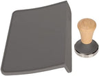 Oversized Coffee Tamping Pad with Wood Coffee Tamper (51mm / 2.01in Tamper) - Image 2