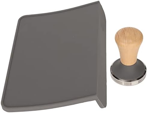 Oversized Coffee Tamping Pad with Wood Coffee Tamper (51mm / 2.01in Tamper) - Image 2
