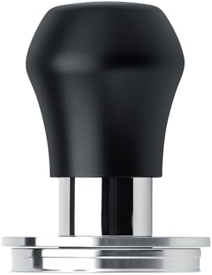 Normcore 51mm Coffee Tamper V4.1 Mini, Spring-Loaded with Click Feedback, Self-Leveling Stainless Steel Flat Baffle, Compatible with 51mm Espresso Machines Portafilter, Black by NORMCORECOFFEETOOLS