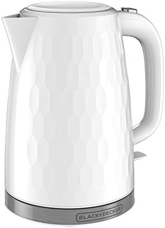 BLACK+DECKER 1.7L Cordless Electric Kettle, White - Image 3