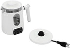0.8L/27oz Electric Tea Kettle with Tea Infuser 360 ° Shaped White Glass Hot Tea Maker With Temperature Control& Anti-dry burn protection Hot Water Boiler for Coffee&Tea Automatic Shut Off - Image 2