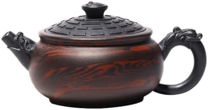 Tea Kettle Creative Handmade Purple Clay Pot Office Hospitality Chinese Kung Fu Tea Set Ceramic Tea Infuser by Unknown