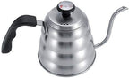 Stainless Steel Coffee Pot Gooseneck Coffee Kettle 1L with Built in Thermometer Precise Pouring Ergonomic Handle for Pour Over Tea Home Kitchen (Sanding plus thermometer 1.2L) - Image 7