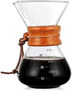 Glass Coffee Kettle with Stainless Steel Filter Drip Brewing Hot Brewer Coffee Pot Dripper Barista Pour Over Coffee Maker by Unknown