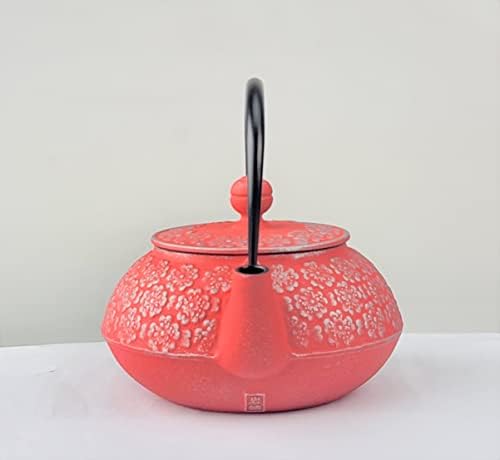 Iwachu 12706 Teapot, Type 5 Cherry Blossom, Silver/S Pink, 1.2 gal (0.65 L), Inner Enamel, Nambu Ironware - Image 4