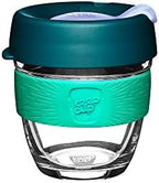 KeepCup Brew Reusable Coffee Cup, 8 oz Tempered Glass Tumbler with Splashproof Sipper Lid, Dishwasher Safe, Eventide by KeepCup