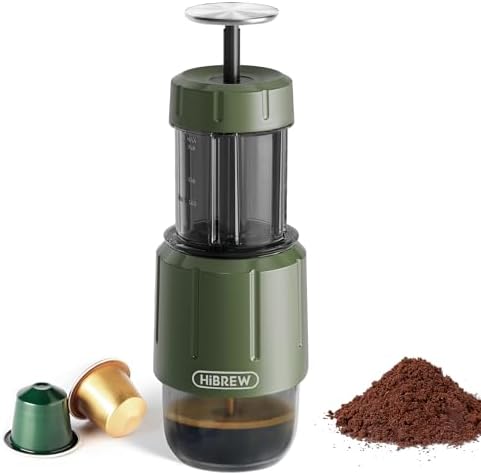 HIBREW H4D 2-in-1 Portable Hand-Pump Coffee Machine Built-in Cup by HiBREWCoffee