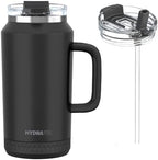 Hydraful 64 oz Tumbler with Handle and Straw - 100% Leak-Proof - Insulated Cup Reusable Stainless Steel Large Water Bottle Travel Mug for Gym, Hiking, and Camping - Gifts for Women Men Him Her by Hydraful