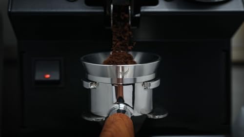 58mm Espresso Accessories Kit– Calibrated Click Tamper, Coffee Distributor, Dosing Funnel & Puck Screen, Walnut Tamp Station, Wooden Knock Box - Image 6