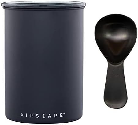 Airscape Stainless Steel Coffee Canister & Scoop Bundle - Food Storage by PlanetaryDesign
