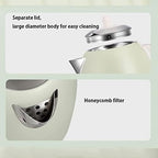 Electric Kettle 1l/35oz Electric Kettle Stainless Steel Water Kettle Vintage Hot Water Boiler Fast Boil Auto Shutoff Boil Dry Protection Portable - Image 3