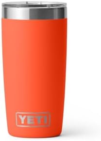 YETI Rambler 10 oz Tumbler, Stainless Steel, Vacuum Insulated with MagSlider Lid, Papaya - Image 3