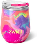 Swig Life 12oz Insulated Wine Tumbler with Lid, Candy Crush by SwigLife