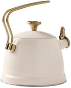 2-Quart Cream Stainless Steel Whistling Stovetop Tea Kettle - Image 4