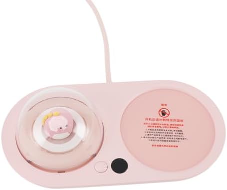 Mug Warmer, ABS Electric Coffee Warmer with 3 Temperature Settings 113F 131F 167F, Smart Cup with Cute Dinosaur Night Light Diffuser for Desk Office Home - Image 5