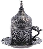 Alisveristime Lale Turkish Coffee Set with 6 Cups and Tray (Black) - Image 6