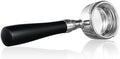 SANTOW 58mm Bottomless Portafilter for Gaggia Classic, Naked Espresso Portafilter Compatible with Gaggia Classic & Classic Evo Pro, Black Anodized Aluminum Handle with Precision Filter Basket by SANTOW