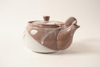 Mino ware Japanese Pottery Teapot Kyusu Plum Flowers in Russet Brown with Infuser made in Japan (Japan Import) SYK004 (Russet Brown) - Image 2