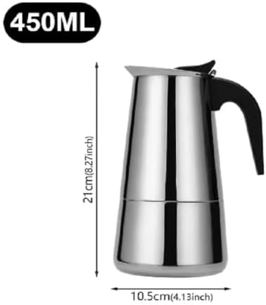Moka Pot Stovetop Espresso Maker 50-600ml Italian Coffee Machine Aluminum - Image 2