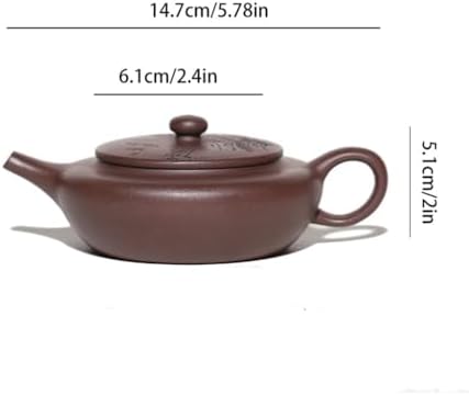 Tea Pots For Loose Tea Handmade Purple Clay Pot Kung Fu Teapot Afternoon Tea Tea Party Teapot Conference Room Tea Set Tea Infuser Pot - Image 2