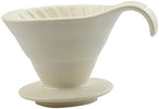 Ceramic Coffee Dripper Cup with Filter Paper, Manual Brewing Xmas by JECOMPRIS