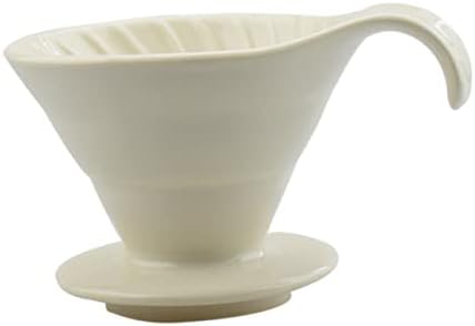 Ceramic Coffee Dripper Cup with Filter Paper, Manual Brewing Xmas by JECOMPRIS