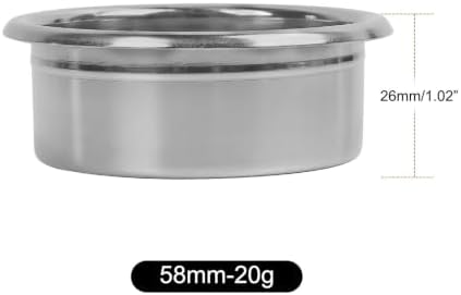Precision High Extraction Espresso Filter Basket, Stainless Steel Filter Basket for Bottomless Portafilter(Silver 58MM (20g)) - Image 2