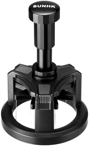 58mm WDT Tool Espresso,Press-to-Rotate Espresso Distribution Tool with Magnetic Base,Adjustable Depth Espresso Needles Distributor Tool,8 Needles Coffee Stirrer Tool for Home and Professional Baristas by Unknown