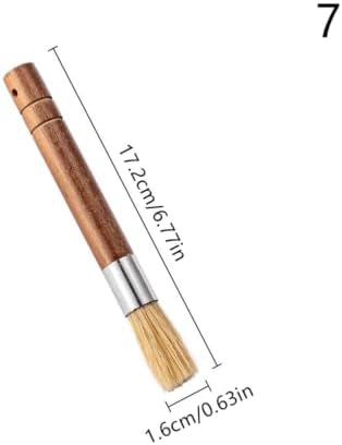 Coffee Powder Cleaning Brush, Wooden Handle, Nylon Bristles - Image 2