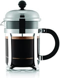 Bodum Chambord French Press Coffee Maker with BPA-Free Tritan Plastic Shatterproof Carafe, 17 Ounce, Chrome by Bodum