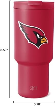 Simple Modern Arizona Cardinals Tumbler with Flip Lid, Straw 30oz | NFL - Image 7