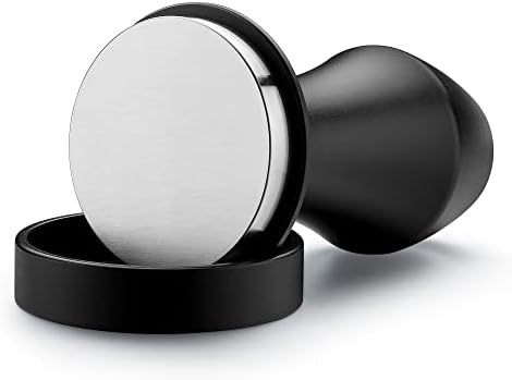 Normcore Coffee Tamper 51.5mm - Spring-loaded Tamper - Barista Tools - Barista Tools - Barista Coffee Tamper with Anodized Aluminum Tamper Stand Holder - Stainless Steel Flat Base - Image 3