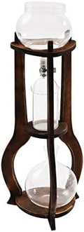 Iced Coffee Cold Brew Drip Tower 600ML/20.29OZ Capacity Sharing Pot Cold Brew Coffee Maker 6 to 8 Cups, Ice Coffees Machine for Home Coffees Shops Offices(Brown) by LUOSHALIYA