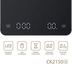 hoopoocolor Electronic Coffee Scale, Rechargeable Coffee Scale with Timer, LCD Backlight Display Digital Coffee Scale. Switchable G Oz Ml 3Kg for Cafe and Home - Image 5