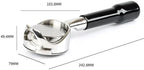 Coffee Machine Portafilter Handle,Compatible With Gaggia,Modified Filter 58MM Bottomless Hollow Stainless Steel filter basket(58mm-silver) - Image 7