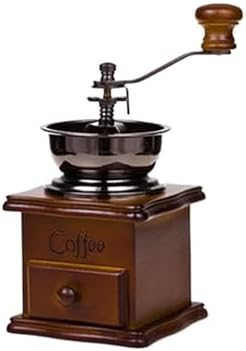 1PCS Manual Coffee Grinder Burr Hand Crank Coffee Grinders Wooden Hand Coffee Grinder Classic Coffee by Unknown