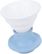 Pour Over Coffee Dripper, Ceramic Silicone Coffee Filter, Paperless Reusable Filter Maker for Single Cup Brewing Home Office Camping (Blue) - Image 4