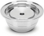 Stainless Steel Refillable Coffee Capsule, Reusable Pod for VertuoPlus to Reduce Waste, Complete Kit with Brush, Spoon and Rubber Rings (230ML) by Unknown