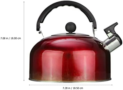 ABOOFAN Whistling Tea Kettle for Stove Top Tea Kettle Stovetop Boiling with Ergonomic Handle Large Capacity Safe Material for and Water Boiling Home Kitchen Use - Image 2
