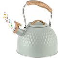 Tea Kettle Stovetop Whistling Teakettle Teapot, Stainless Steel, 3L (Green) by GHJETW