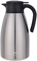 GiNT 74Oz Thermal Coffee Carafe, Insulated Stainless Steel Coffee Carafes for Keeping Hot/Double Walled Vacuum Thermal Carafe (Silver, 2.2L) by WelcometoGiNT