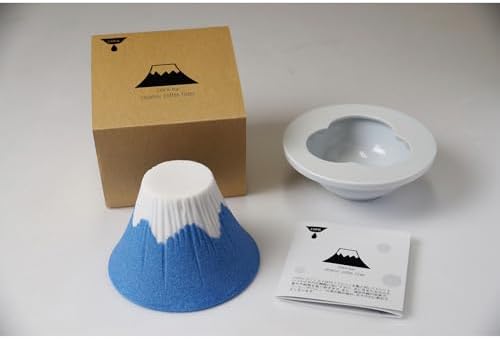 Mt. Fuji Ceramic Coffee Filter - Made in Japan - Reusable Dripper - Green - Image 7