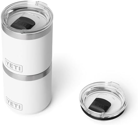YETI Rambler 10 oz Ceramic Lined Lowball 2.0, Vacuum Insulated with MagSlider Lid, White - Image 3