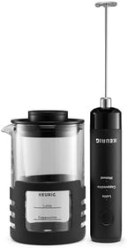 Keurig SimpleCafe Frother, Rechargeable Handheld Milk Frother for Lattes, Cappuccinos & Iced Coffee, USB Cord Included, Microwave-Safe Frothing Cup, Hot & Cold Foam Maker by Keurig