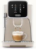 Zulay Kitchen Magia Automatic Espresso Machine – Clasica, Cream Silver – Super Automatic Coffee Maker with Built-in Grinder, Steam Wand, Self-Cleaning, Touch Panel, for Bean & Ground Coffee by ZulayKitchen